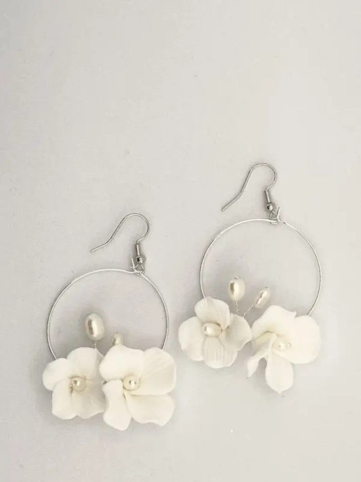 Eve Earrings #0 default Silver/Pearl picture