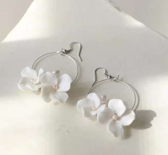 Eve Earrings $1 Silver/Pearl thumbnail