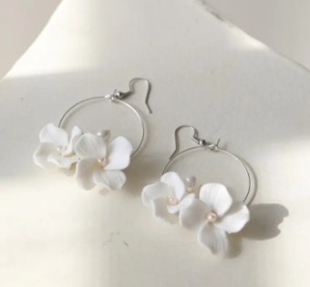 Eve Earrings $1 Silver/Pearl thumbnail