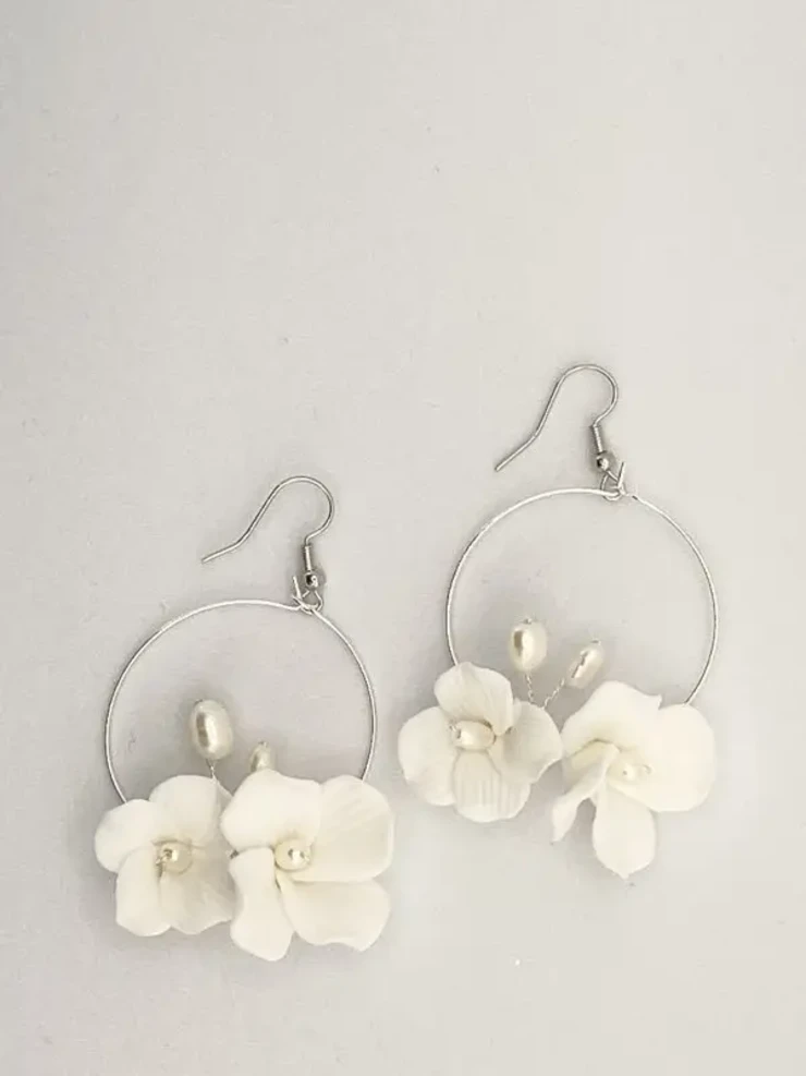 Eve Earrings #0 default Silver/Pearl picture