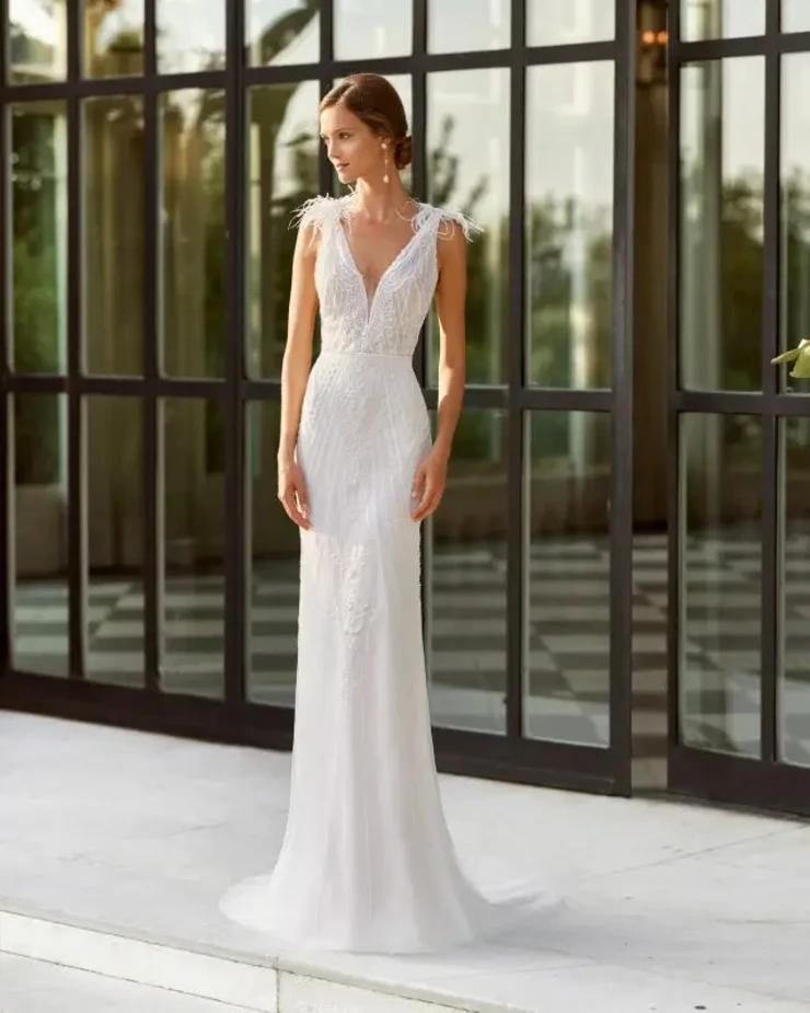 Olaya By Rosa Clara Price Range: $2999.99 - $7750.00 #1 Natural/Nacre picture