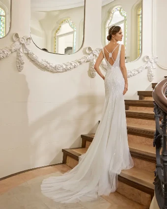 Quiric By Rosa Clara Price Range: $2999.99 - $7750.00 $1 Natural thumbnail