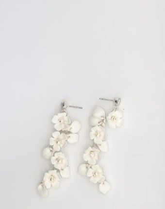 Ella Earrings $0 default Silver/Pearl thumbnail