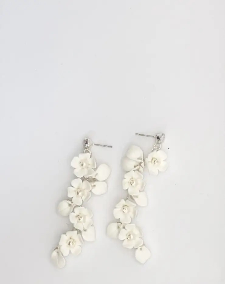 Ella Earrings #0 default Silver/Pearl picture
