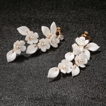 Ella Earrings $6 default Silver/Pearl thumbnail