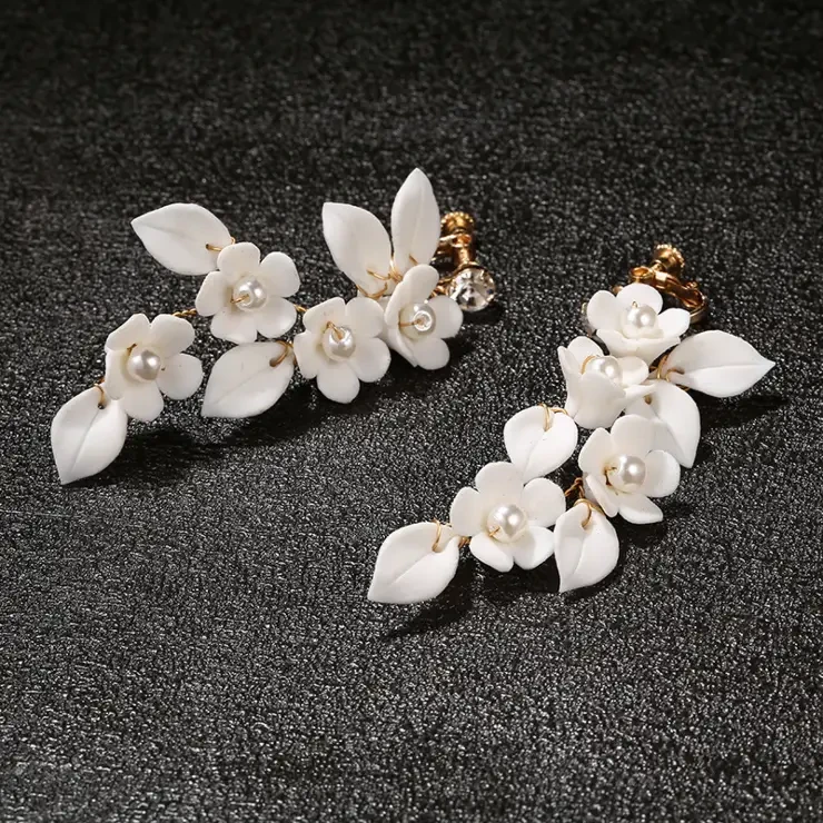 Ella Earrings #6 default Silver/Pearl picture