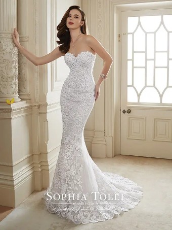 Maeve Y11652 Dress Only (CORSET BACK) By Sophia Tolli $0 default Ivory/FrenchBeige thumbnail