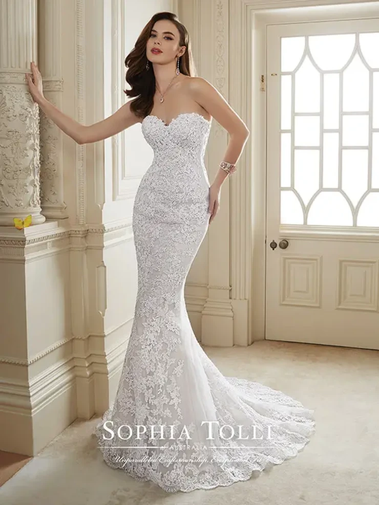 Maeve Y11652 Dress Only (CORSET BACK) By Sophia Tolli Price Range: $1889.00-$4999.00 #0 default Ivory/FrenchBeige picture