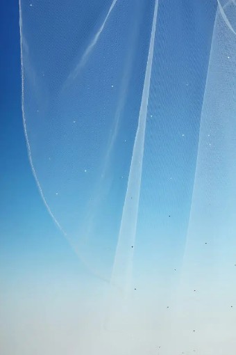 C473B - Crystal Scatter Veil - 2T 144" $1 Ivory thumbnail