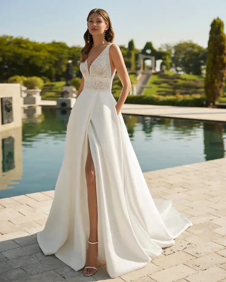 Eylem By Rosa Clará Wedding Gowns Price Range: $2999.99 - $7750.00 #0 default Natural picture