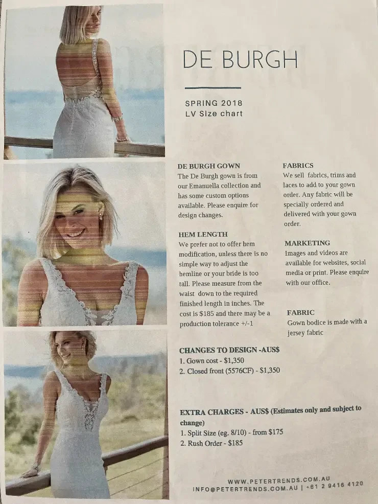 DeBurgh By Peter Trends #5 default Ivory/Blush picture
