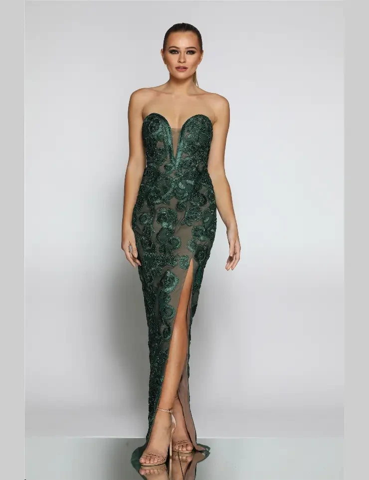JX1067 By Jadore Evening #0 default Emerald Green picture