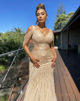 JX5048 By Jadore Evening $1 default Champagne thumbnail