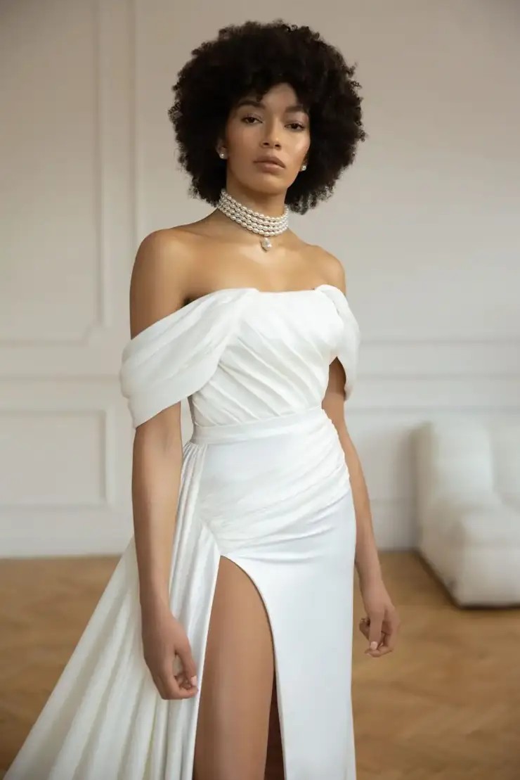Harlen Dress & Overskirt By Eva Lendel #0 default Ivory picture