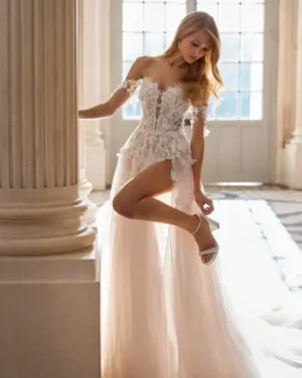 Elaia By Rosa Clara Price Range: $2999.99 - $7750.00 $0 default Natural thumbnail