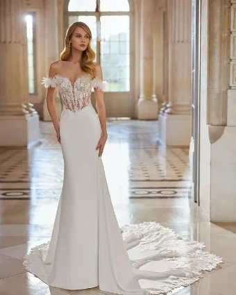 Eledie By Rosa Clara Price Range: $2999.99 - $7750.00 $0 default Natural thumbnail