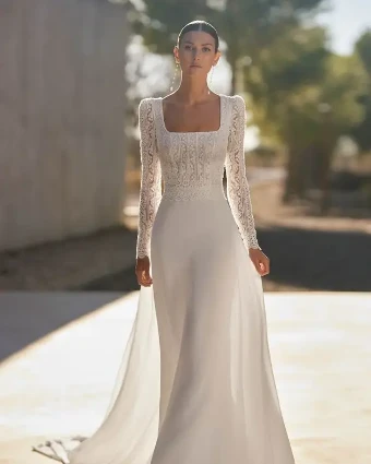 Agueda By Rosa Clara Price Range: $2999.99 - $7750.00 $0 default Natural thumbnail