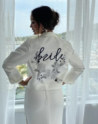 Bride Jacket $0 default Ivory/Platinum thumbnail