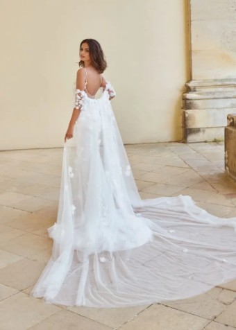 Heavenly Dress and Detachable Cape By Dando London $1 Ivory thumbnail