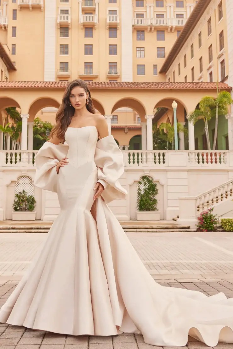 Sterling Dress and Detachable Train By Martin Thornburg #0 default Diamond White picture