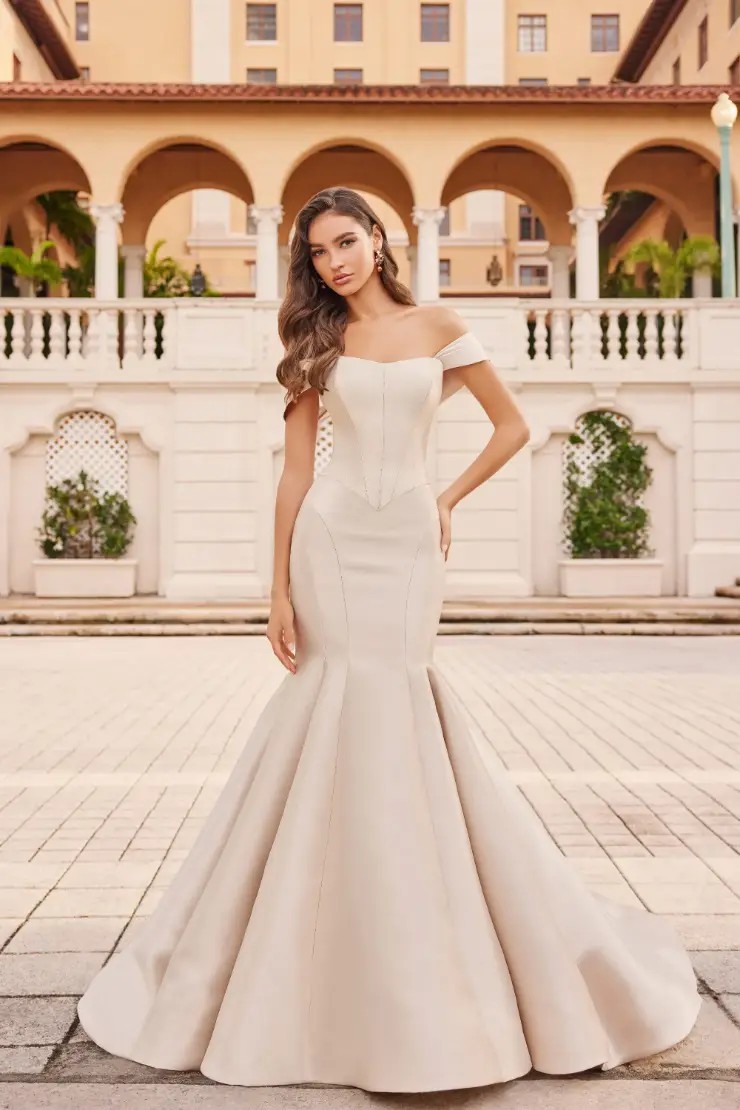 Sterling Dress and Detachable Train By Martin Thornburg #6 default Diamond White picture