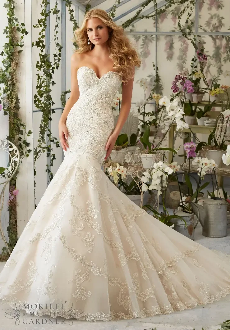 Maree By Morilee Price Range: $2200.00 - $5285.00 #0 default Ivory/Silver picture