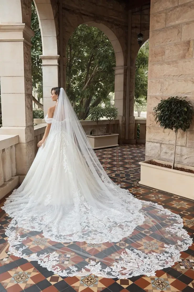 Rosalinda Veil By Sophia Tolli Price Range: $1889.00-$4999.00 #0 default Ivory picture