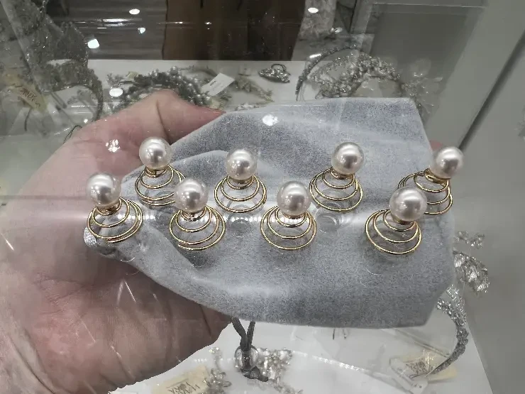 Pearl Hair Twists - 8 pieces #0 default Gold/Pearl picture