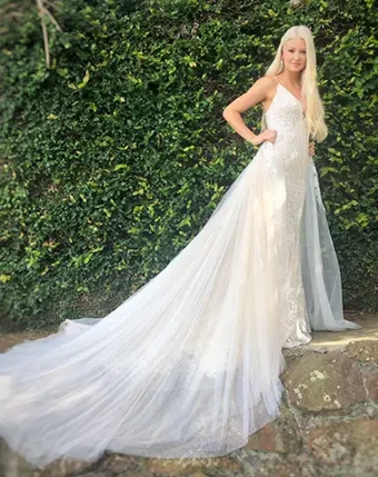 Holly - Gown and Train By Peter Trends $0 default Ivory/Nude thumbnail