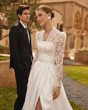 Orbe Jacket By Rosa Clara Price Range: $2999.99 - $7750.00 $1 default Natural thumbnail