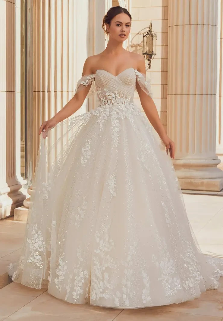 Rebecca - Front Lined Bodice By Morilee Price Range: $2200.00 - $5285.00 #0 default Ivory/Ivory picture
