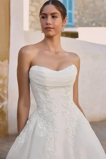Joy Lace back By Sophia Tolli Price Range: $1889.00-$4999.00 $1 Ivory thumbnail