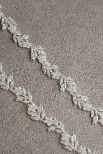 Shimmer Beaded Flower Straps By Richard Designs $0 default Ivory thumbnail