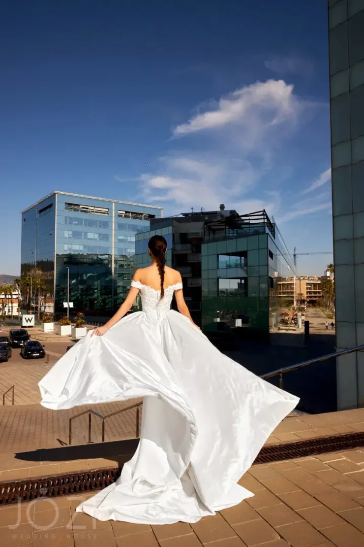 Praya Bodice and Train By Gabbiano Price Range: $2699.00 - $4270.00 #1 Milk picture