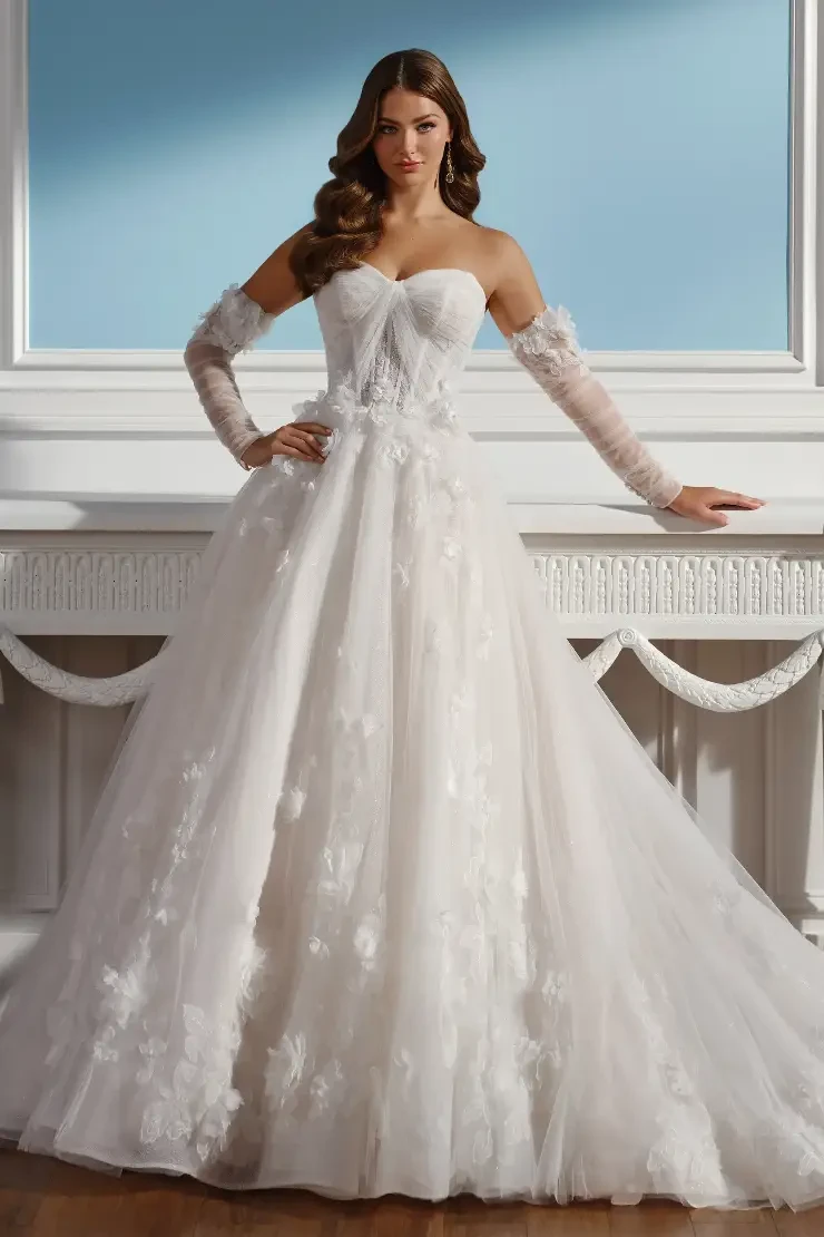 Sorelle By Martin Thornburg Price Range: $2550.00 - $4350.00 #0 default Ivory/Petal picture