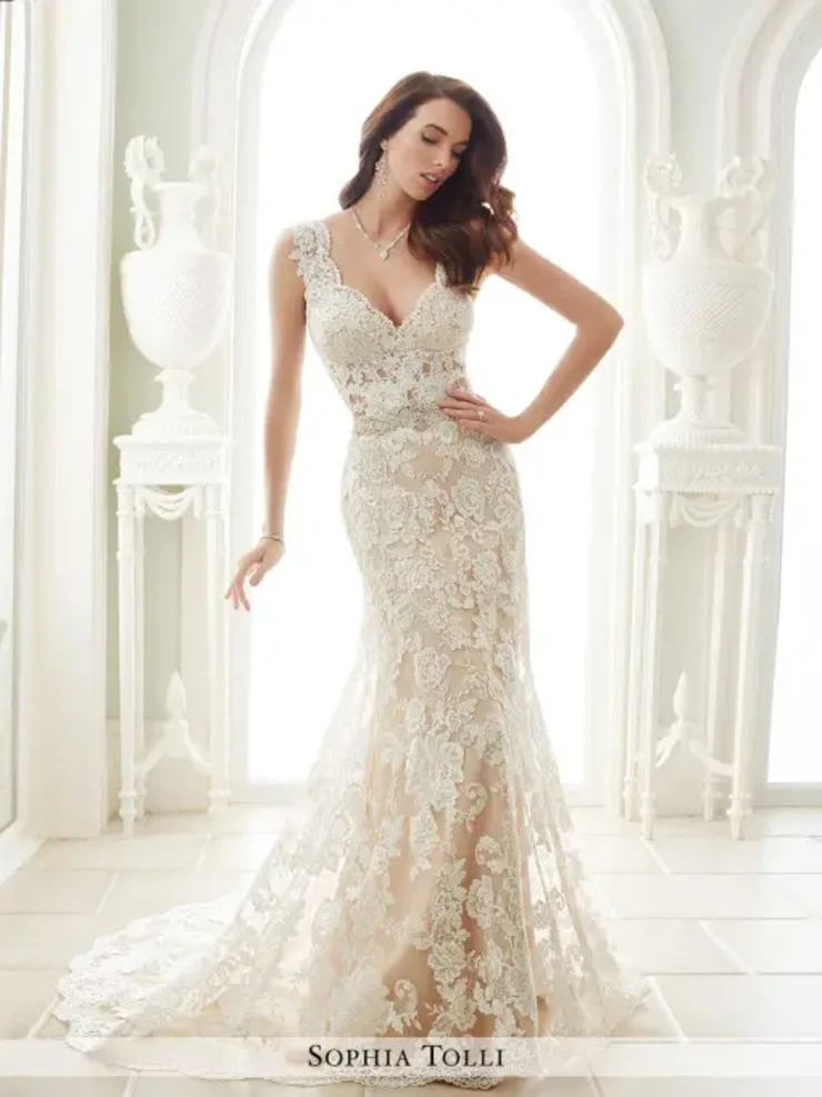 Maples By Sophia Tolli Price Range: $1889.00-$4999.00 #0 default Ivory/Maple picture