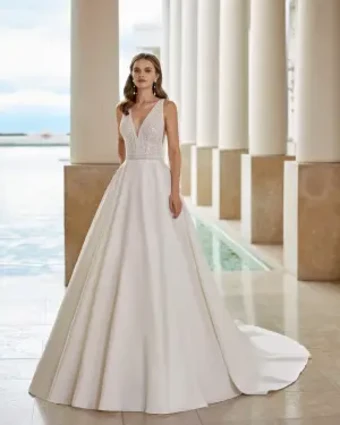 Vita in Satin By Rosa Clara Price Range: $2999.99 - $7750.00 $0 default Natural thumbnail