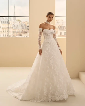 Nairobi By Rosa Clará Wedding Gowns Price Range: $2999.99 - $7750.00 $0 default Natural/Nude thumbnail