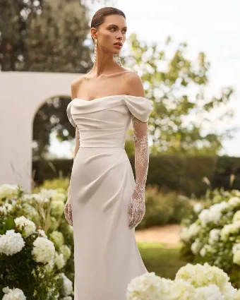 Nahe By Rosa Clará Wedding Gowns Price Range: $2999.99 - $7750.00 $0 default Natural thumbnail