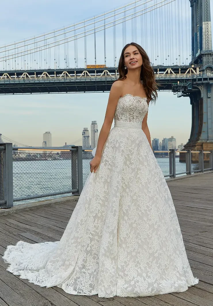 Sienna - Lined Front Bodice By Morilee Wedding Dresses Price Range: $2200.00 - $5285.00 #0 default Ivory/Ivory picture