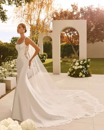 Nelida By Rosa Clará Wedding Gowns Price Range: $2999.99 - $7750.00 $0 default Natural thumbnail