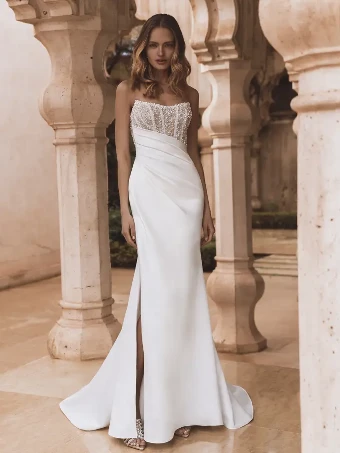 Viola By Enzoani $4 Ivory/Nude thumbnail