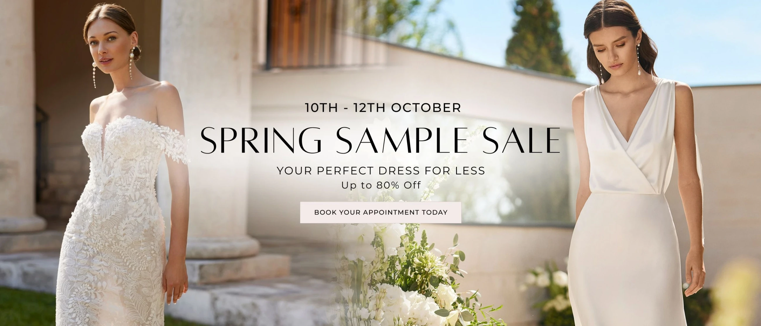 Spring Sample Sale Desktop Banner