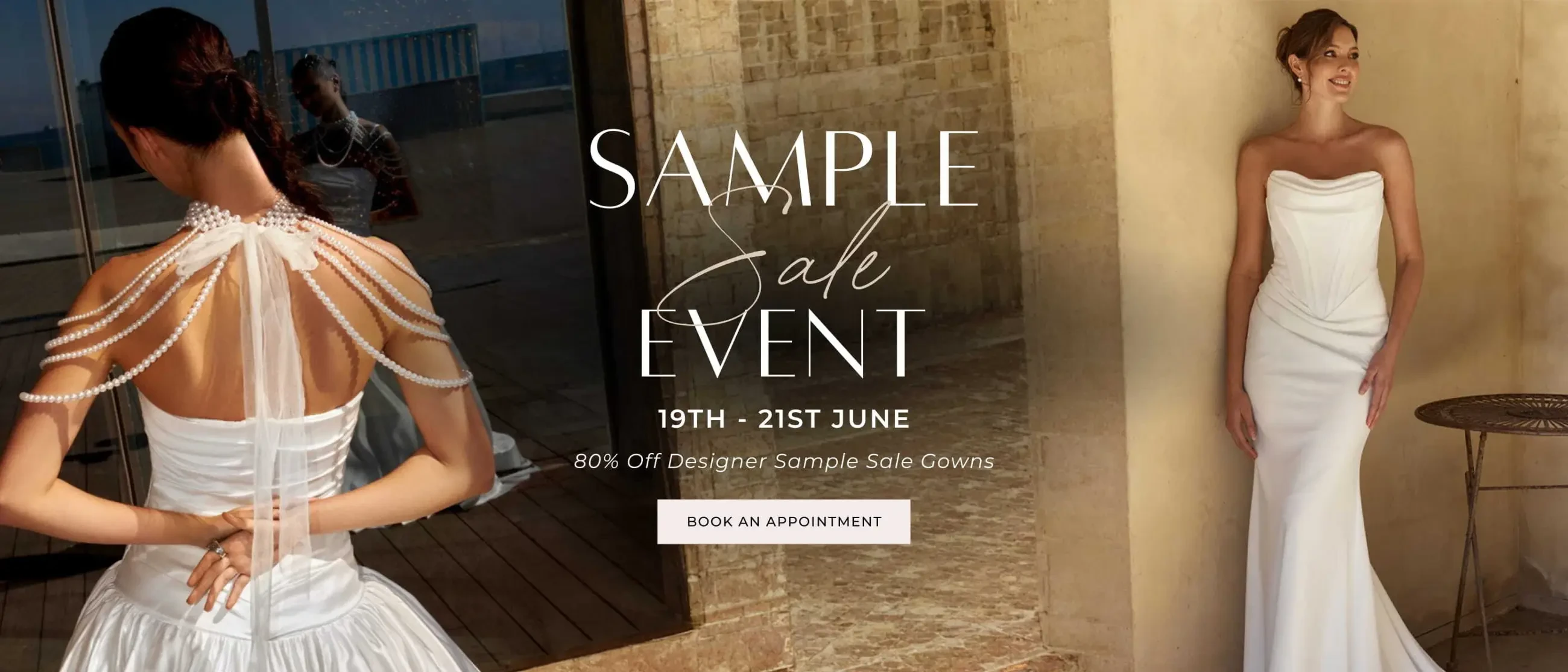 Sample Sale Event - Desktop Banner
