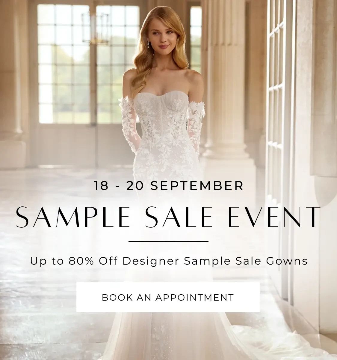 September Sample Sale Mobile Banner
